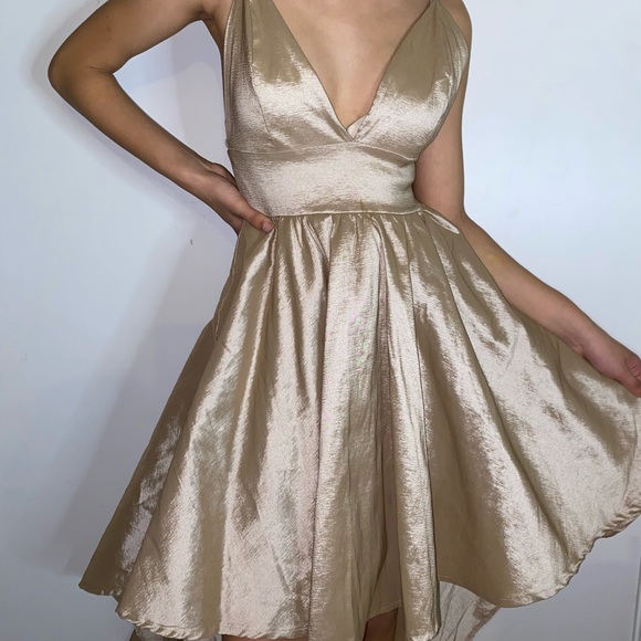 Windsor Dresses Champagne High Low Prom Dress Poshmark